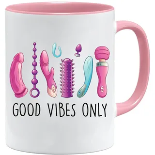 Jungle Mug jga accessoires frauen | Good Vibes Only Tasse | Lustige Tasse mit Toys Motiv | Geschenkidee für Freundinnen oder Junggesellinnenabschied