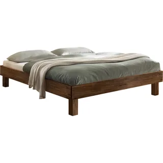 Rapallo 120 x 200 cm Fußhöhe 25 cm nussbaum geölt