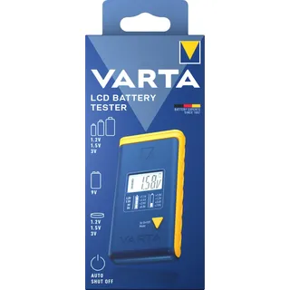 Varta Batterietester LCD Digital für (AA, AAA, C, D, 9V) Retail Blister