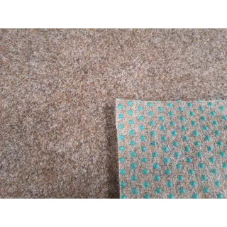 Rasenteppich Kunstrasen Premium hellbraun Velours Weich Meterware, verschiedene Größen, mit Drainage-Noppen, wasserdurchlässig (400x350 cm)