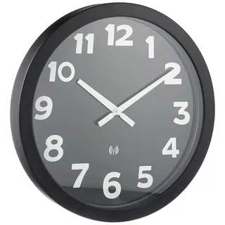 TFA Funk-Wanduhr 40 cm 60.3506 schwarz