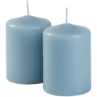 Cereria Di Giorgio Risthò Stumpenkerzen 10 cm blau 4 St.