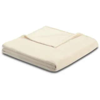 Biederlack King Fleece Kuscheldecke 150 x 200 cm Beige