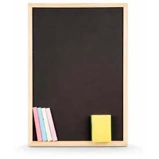 PARENCE. Kreidetafel Schwarz mit Kreide und Schwamm – Große Tafel Abwischbar mit Holzrahmen – Memo, Menü, Dekoration – 29 x 21 cm