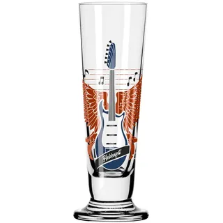 Ritzenhoff Schnapsglas , Blau, Schwarz, Kupferfarben, Transparent , Glas , 52 ml , 11.3 cm , Gläser, Schnapsgläser & Stamperl