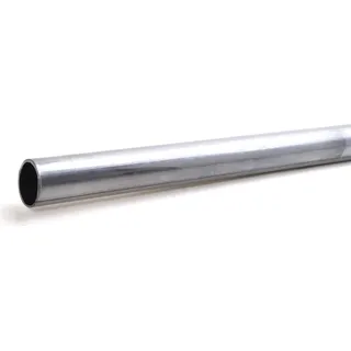 Vorhangstange aus Eisen mit Aluminium-Beschichtung, 180 cm, unlackiert für Gardinen