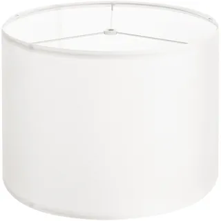 VEVOR Lampenschirm Trommel 33 x 33 x 25 cm (oben x unter x hoch), 1 Stk. mittelgroßer Ersatzschirm aus Leinen + PVC, Lampenschirm für Tischlampen Stehlampen Pendelleuchten (cremeweißes Leinen)