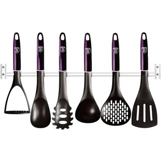 BERLINGERHAUS Küchenutensilien mit Wandhalter 7-tlg. Purple Eclipse Collection BH-6331 - Violett
