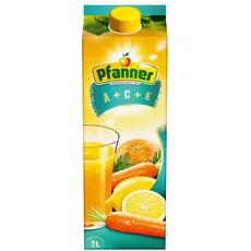 Pfanner A+C+E Mehrfruchtsaft (1 x 2 l) - min. 25 % Fruchtgehalt – vitamin-reiches Getränk– Fruchtgetränk