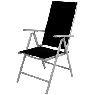 Mojawo Gartenstuhl Klappstuhl 54 x 64 x 106 cm silbergrau/ schwarz