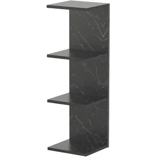 [en.casa] Wandregal 30 x 95 x 28 cm Schwarz