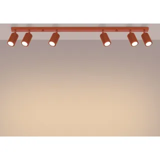 Sollux SL.1642 Plafond KARBON 6L roter Ocker