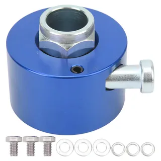 3/4-Zoll-Schaft-Lenkrad-Schnellspanner-Trennnabe mit Druckknopf für 3-Loch-Blau