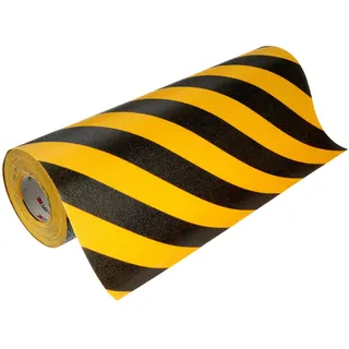 3M Safety-Walk 613 Rutschfestes Allzweckband, Schwarz/Gelber Streifen, 304mm x 18.3m