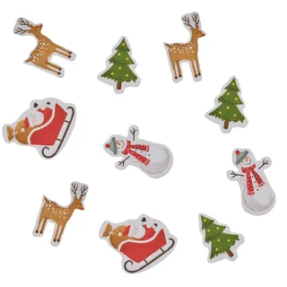 Ginger Ray MLC-120 Weihnachtsfiguren, Papier, Tischkonfetti-Set, mehrfarbig
