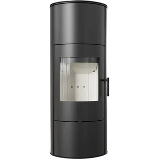 Kratki Rollo Stahl Schwarz/Abdeckplatte Weiß