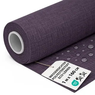 Polyesterstoff wasserdicht Stoff Meterware 1 m x 160 cm - markisenstoff markisenstoffe canvas und polsterstoff möbelstoff futterstoff segeltuch und vorhangstoff Bordeaux eco-Leine oeko-tex