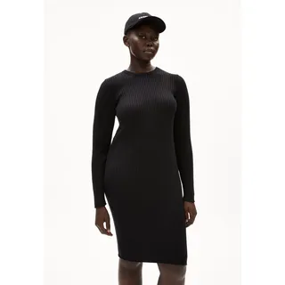 LIAA RN | Strickkleid Slim Fit aus Bio-Baumwolle - schwarz (M)