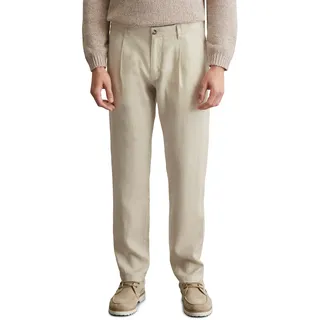 Marc O'Polo Leinenhose »Osby jogger pleats«, grau