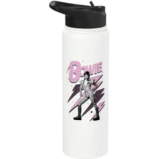 Offiziell David Bowie Pink Lightning Ziggy Stardust Stainless Steel Insulated Water Bottle