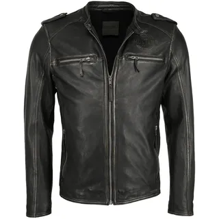 MUSTANG Lederjacke »Lederjacke 31020186«, schwarz