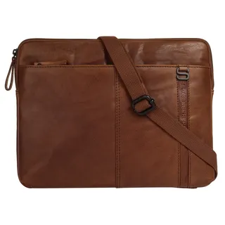 Spikes & Sparrow Dokumententasche LAPTOP SLEEVE", echt Leder, cognac