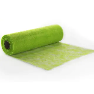 Protinam Sizoflor 30cm x 20m Tischläufer Tischband in Kiwigrün zur Dekoration wie Sommer, Ostern, Weihnachten oder Hochzeiten abgelängt (20m, 6280 kiwigrün)