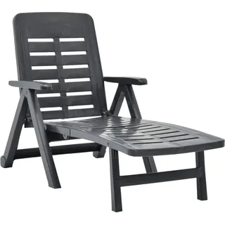 vidaXL Klappliege 189 x 72 x 96 cm Anthrazit