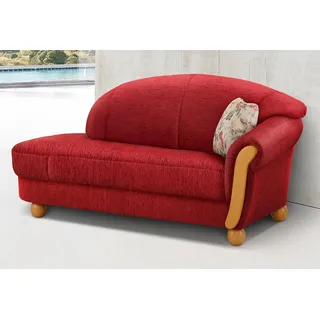 Home Affaire Ottomane »Milano, bequemes solitär Sofa im Landhaus-Stil, B/T/H 181/79/83cm«, rot,