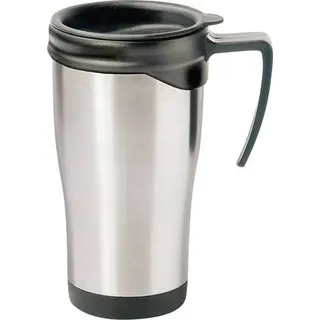 MATO interpräsent Thermobecher Edelstahl (gebürstet), Schwarz 0.4 l 4100