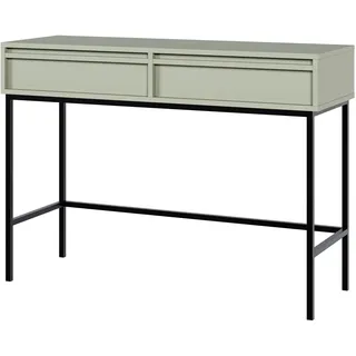 Selsey Schminktisch Makeup Tisch Frisiertisch Kosmetiktisch 110 cm mit Schubladen Sagegrün Evo