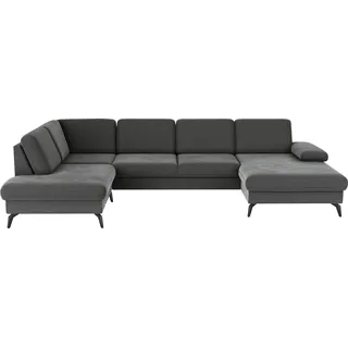 sit&more Wohnlandschaft Polyester 3-Sitzer Braun