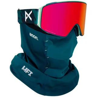 Anon M4 Cylindrical+bonus Lens+mfi Face Mask Skibrille - Family Tree - Perceive Sunny Red/CAT3