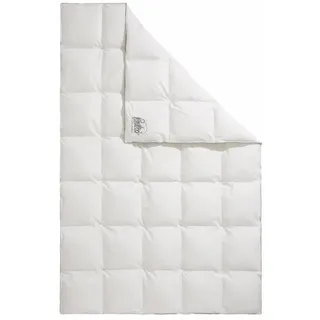 RIBECO Kunstfaserbettdecke "Marie" warm Füllung Microfaser Bezug Baumwolle 1 Stk. tlg. Bettdecke 135x200 cm und weitere Größen., weiß