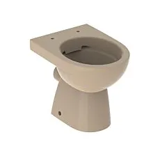 Bild Renova Stand-WC Tiefspüler, Abgang horizontal, teilgeschlossene Form, Rimfree bahamabeige