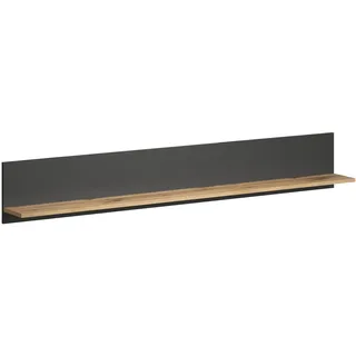 trendteam Wandregal 167 x 25 x 18 cm Grau/Coast Evoke Eiche