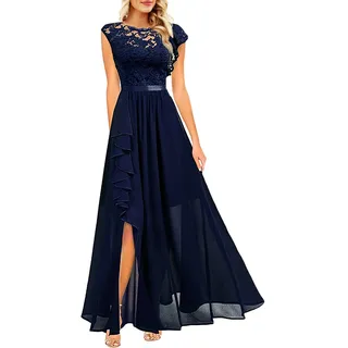 Abendkleider Elegant Für Hochzeit Lange Kleid Hochzeitsgast Damen Festliche Kleider Abschlusskleider Festlich Cocktailkleid Lang Cocktailkleider XXL Festkleider