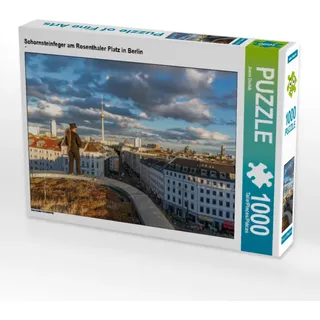 CALVENDO Puzzle Schornsteinfeger am Rosenthaler Platz in Berlin 1000 Teile Puzzle quer | 1000 Teile Lege-Größe 64x48cm Foto-Puzzle für glückliche Stunden