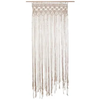Well Home Makramee-Fadenvorhang, 90 x 200 cm, dekorativ, Boho-Stil