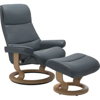 Stressless Fußhocker View 57 x 40 x 47 cm Blau
