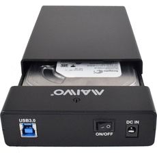 Deltacoimp External HDD enclosure, USB 3.0, 3.5" HDD, USB-A, black, Festplattengehäuse
