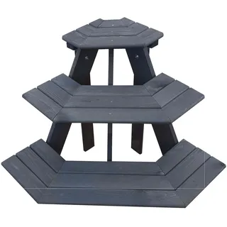 Promadino Blumentreppe Anja 87 x 62 cm Grau