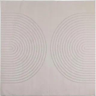 vidaXL Bereichsteppiche Quadratisch GALATI Creme 120 x 120 cm - Creme