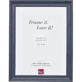 Holz-Fotorahmen Effect Profil 2420 grau 50x75 cm Klarglas - Grau