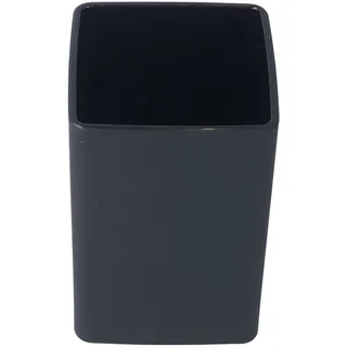 PARSA Beauty Premium Zahnputzbecher schwarz - rutschfestes Design für Zahnbürsten und Zahnpasta - langlebig & hygienisch, perfekt für Badezimmer