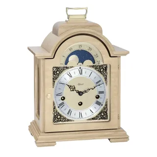Hermle 22864-050340 hochwertige Tischuhr, Eiche, Eiche Hell, 30cm x 21cm x 14cm