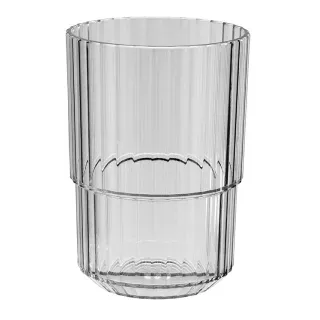 APS Trinkbecher LINEA, grau, Robuster Getränkebecher aus bruchsicherem Tritan, Maße (Ø x H): 8,5 x 12 cm, 400 ml