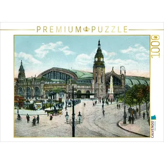 CALVENDO Puzzle Hamburger Hauptbahnhof 1000 Teile Puzzle quer | 1000 Teile Lege-Größe 64x48cm Foto-Puzzle für glückliche Stunden