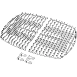 Onlyfire Edelstahl Grillrost Set Grill Ersatzrost für Weber Q1000 Q1200 Q1400 Gasgrills, Ersatz für Weber 7644