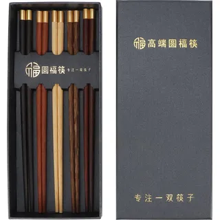 Essstäbchen aus Holz, wiederverwendbares Geschirr, Sushi-Geschenke, Haushalts-Essutensilien